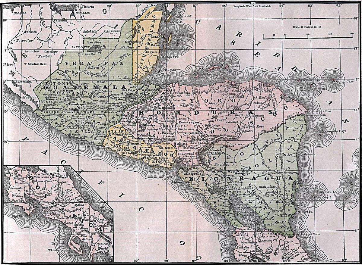 kartta british Honduras