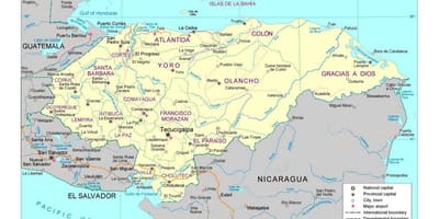 Honduras joet kartta